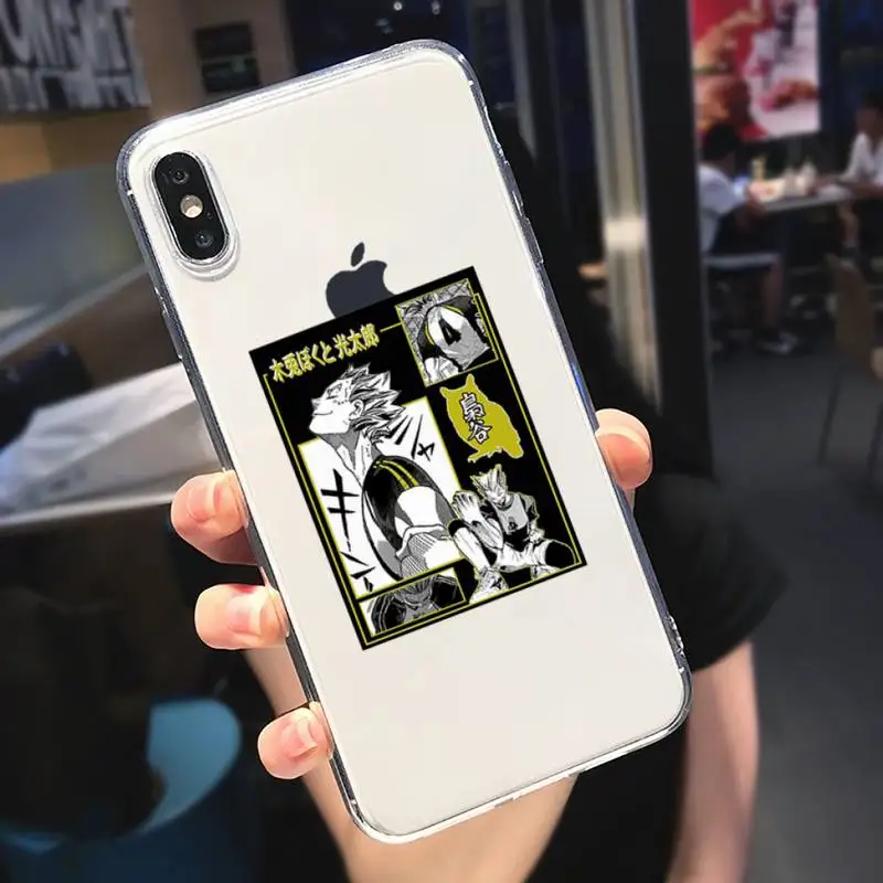

Oya Haikyuu Volleyball Phone Case Transparent soft For iphone 5 6 7 8 11 12 s c se plus mini x xs xr pro max cover shell funda