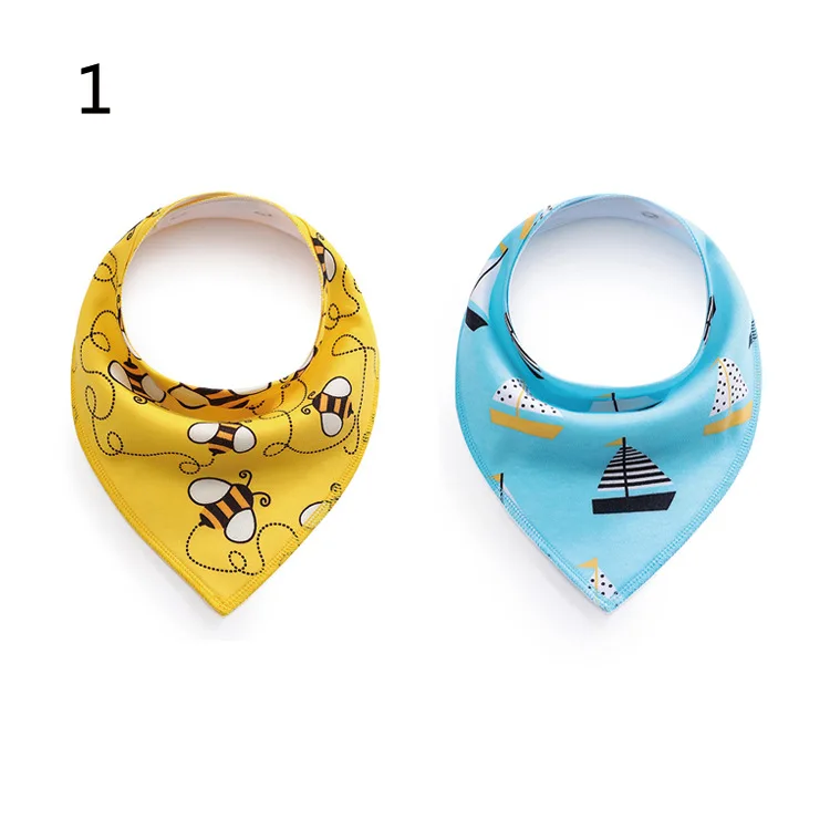 

2 PackBaby Bandana Drool Bibs Muslin Bibs for Teething and Drooling Super Soft Great Gift for 0-24 Months Baby