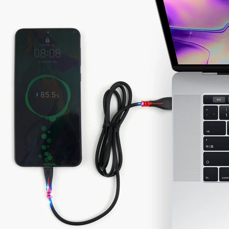 5А жидкий силикон USB Type C кабель для Huawei Mate 40 Pro P40 Супер зарядный типа передачи
