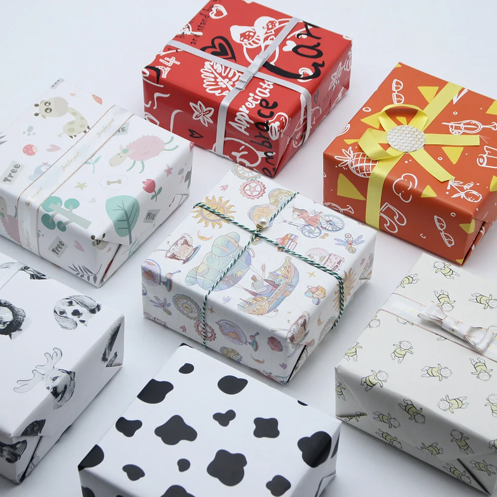 2 шт. упаковочная бумага 2020 оригинальный дизайн милая Пиратская подарочная