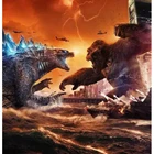 Постер фильма король конг война, картина из страз сделай сам, вышивка крестиком, полноразмерный Алмазный дисплей, подарок для домашнего декора