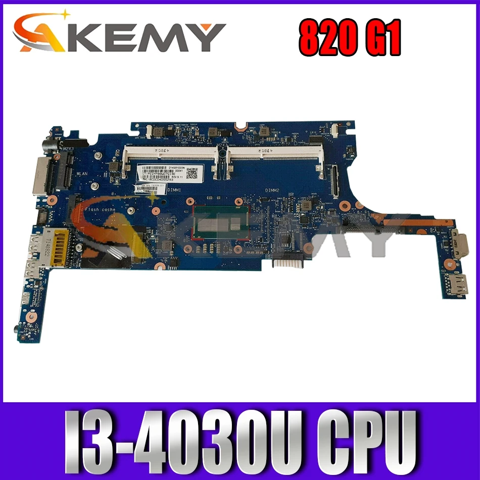 

778828-601 778828-501 Материнская плата для ноутбука HP Elitebook 820 G1 I3-4030U материнская плата для ноутбука 6050A2630701-MB-A01 SR1EN