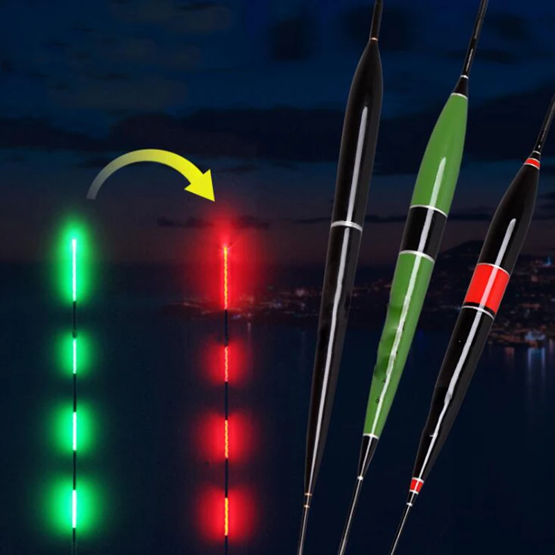 Smart Fishing Led Light Float Night Luminous Floats Automatically Remind With Batteries |