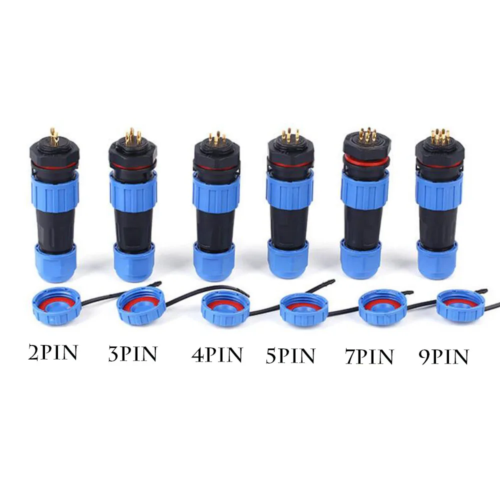 Водонепроницаемый авиационный разъем задняя гайка тип панели проводной SP16