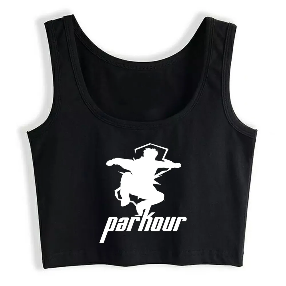 

Crop Top Women Street Runner Harajuku Tank Top Women Custom Women Clothes