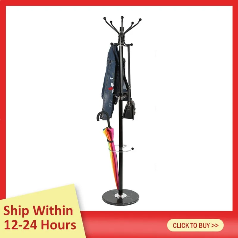 

Clothse Hangers Floored Drying Rack Pole Style Coat Hanger Indoor Metal Rack Home Bedroom Storage Wardrobe Balcony Coat Rack