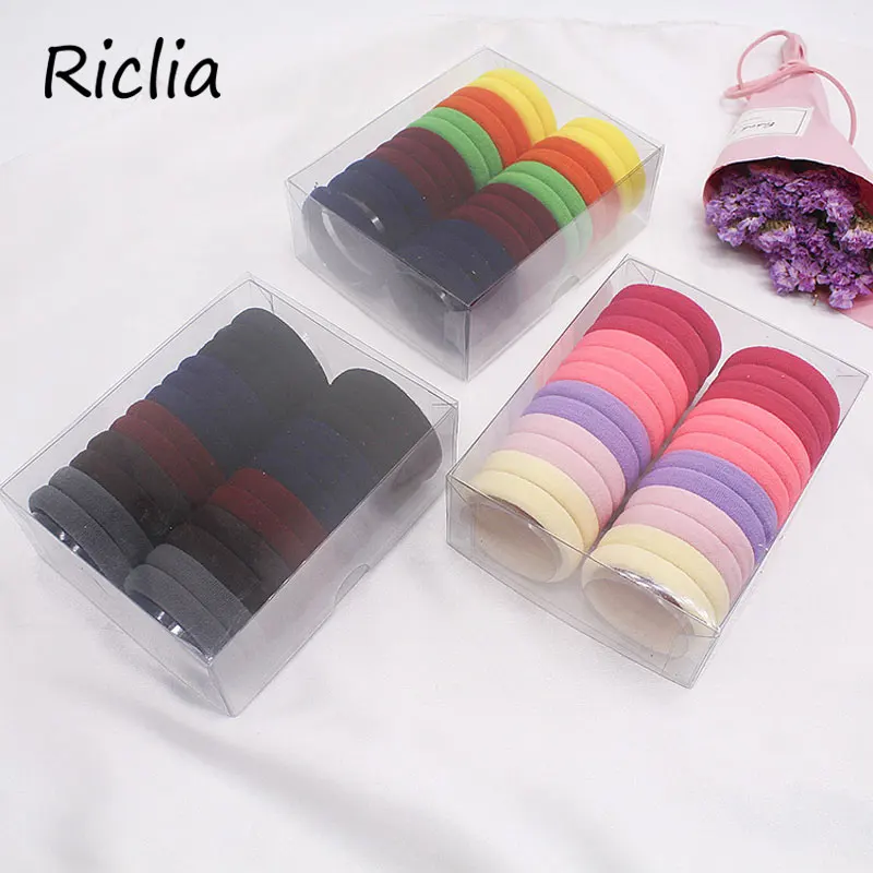 Riclia 24 шт./партия эластичные резинки для волос Детские аксессуары держатель