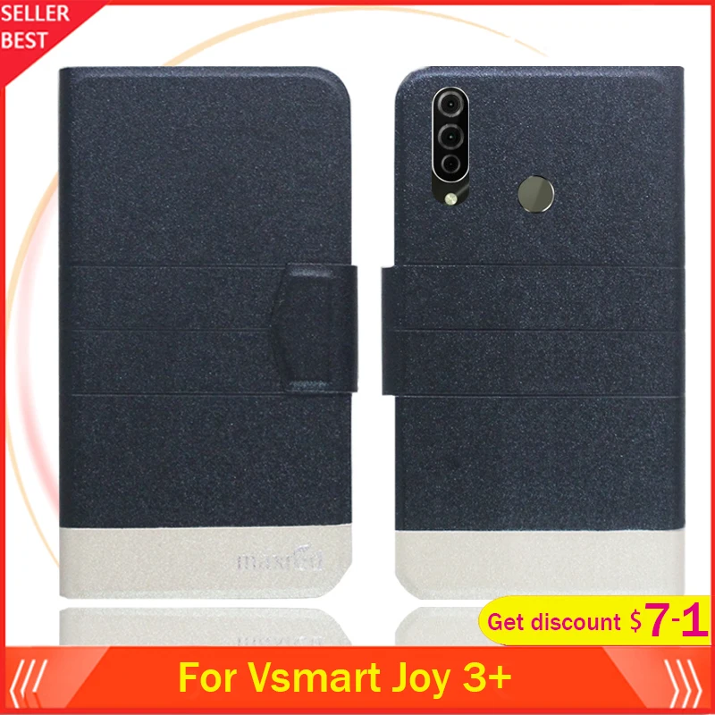 5 цветов Лидер продаж! Ультратонкий кожаный чехол Vsmart Joy 3 + Plus с откидной крышкой 6