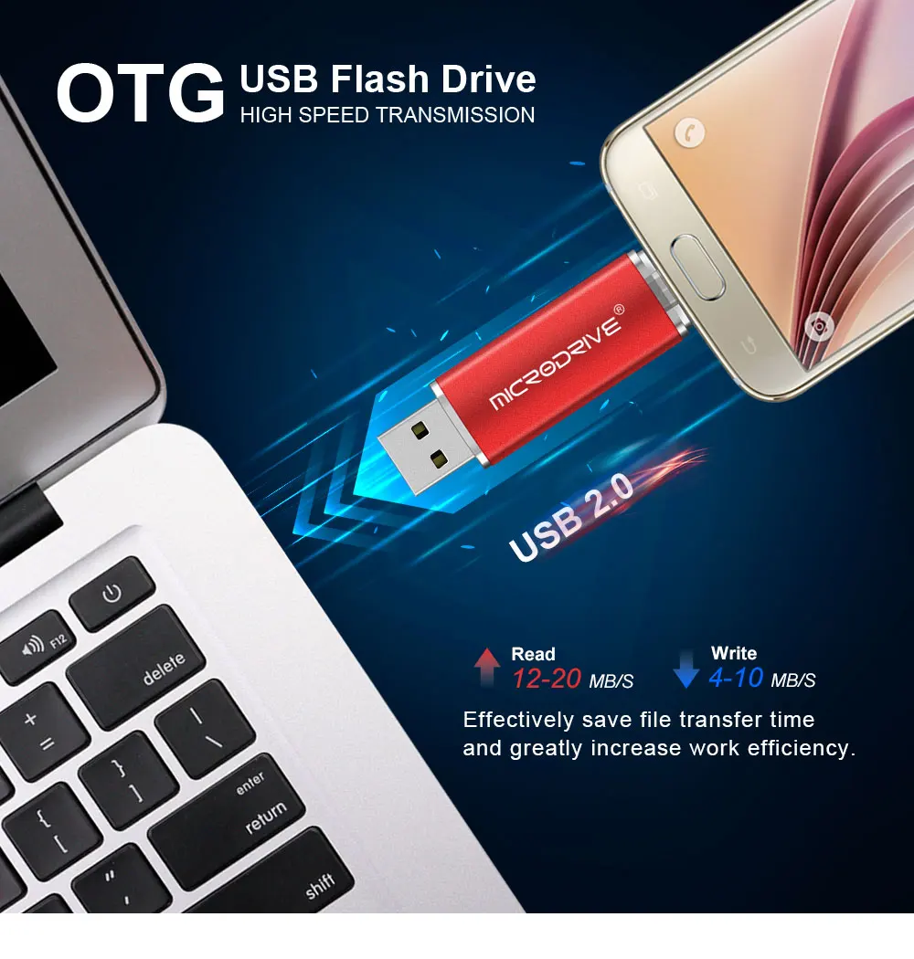 USB флэш-накопитель OTG высокоскоростной накопитель 64 ГБ 32 ГБ 16 ГБ 8 ГБ 4 ГБ внешний накопитель двойное применение микро USB накопитель