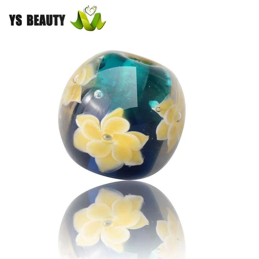 Бусины стеклянные японская заколка с бусинами ручная роспись | Украшения и