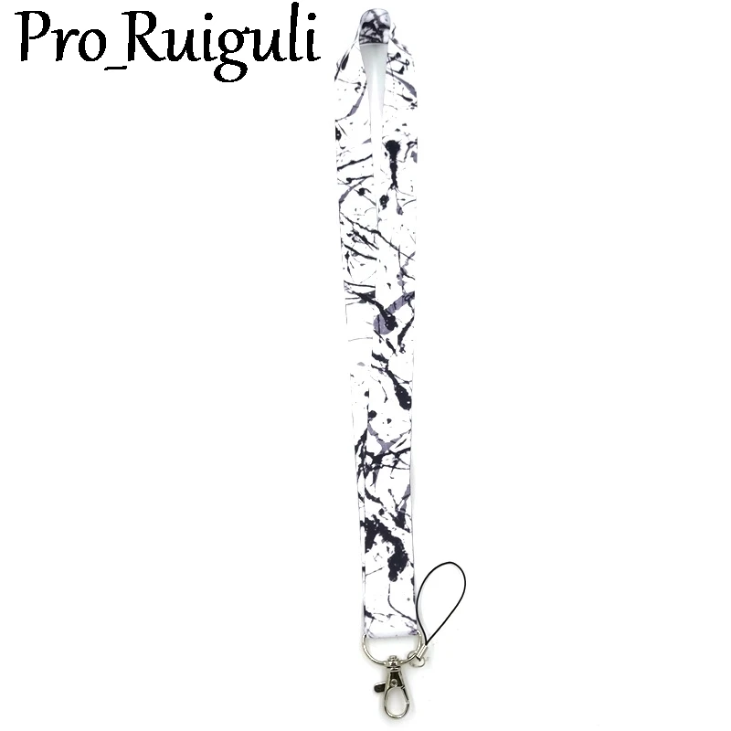 30 шт. шнурок с рисунком чернил для ключей крутой шейный ремешок телефона камеры