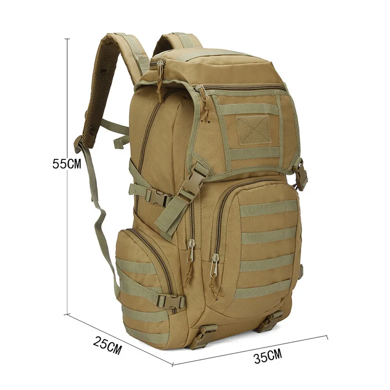 50L Capacity Army Men Tactical Military Backpack Big Waterproof Outdoor Sport Hiking Camping Hunting 3D Bags For | Спорт и