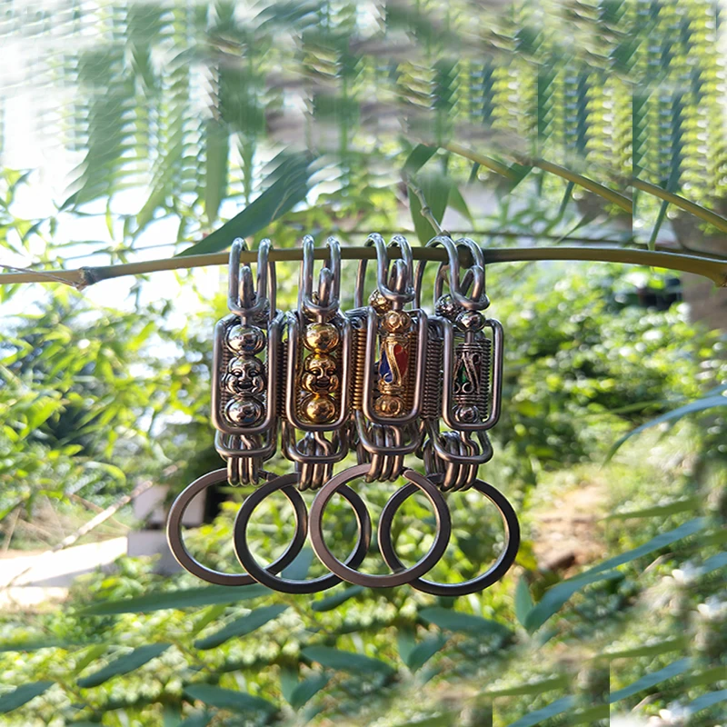 fashion handmade keychain father gift creative car key ring doll diy keychains for woman and men phone accessories lanyard free global shipping