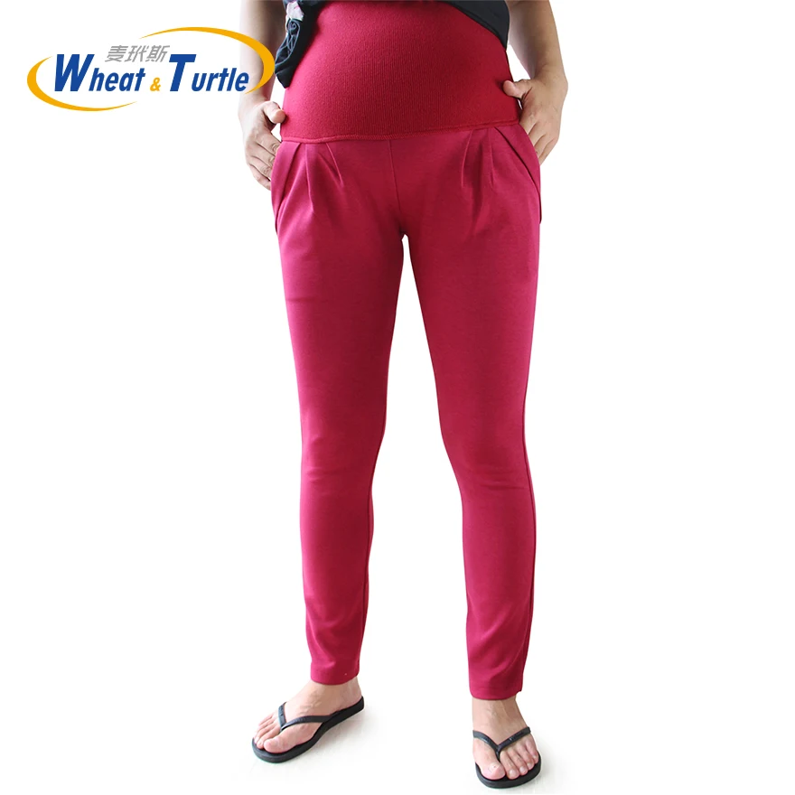 2020 новый дизайн хорошее качество вино Хлопок Брюки Капри для будущих мам