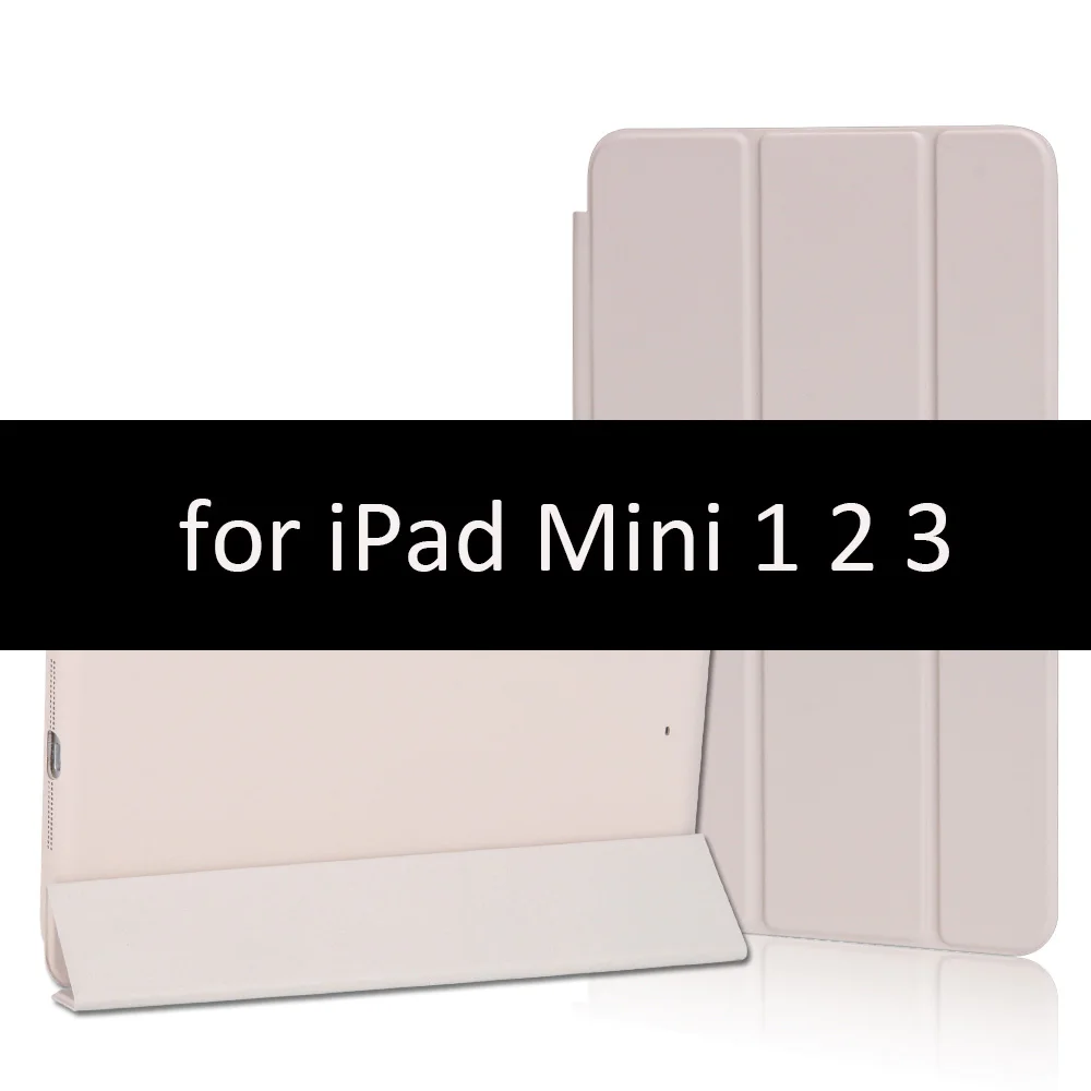 Чехол для iPad Mini 5 4 3 2 1 чехол GOLP PU кожаный тройной бумажник откидной стенд магнитный автоматический режим сна смарт-чехол для iPad Mini 5 чехол - Цвет: Beige-123