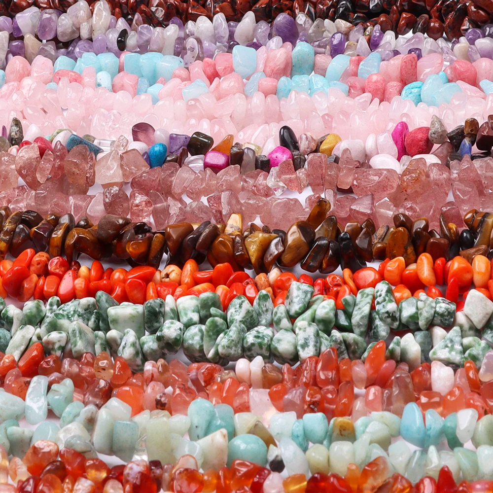 

8mm Natural Stones Beads Irregular Stone Beads Shaped Healing Drilled Loose Beads For Bracelet Jewelry Making Free Shipping