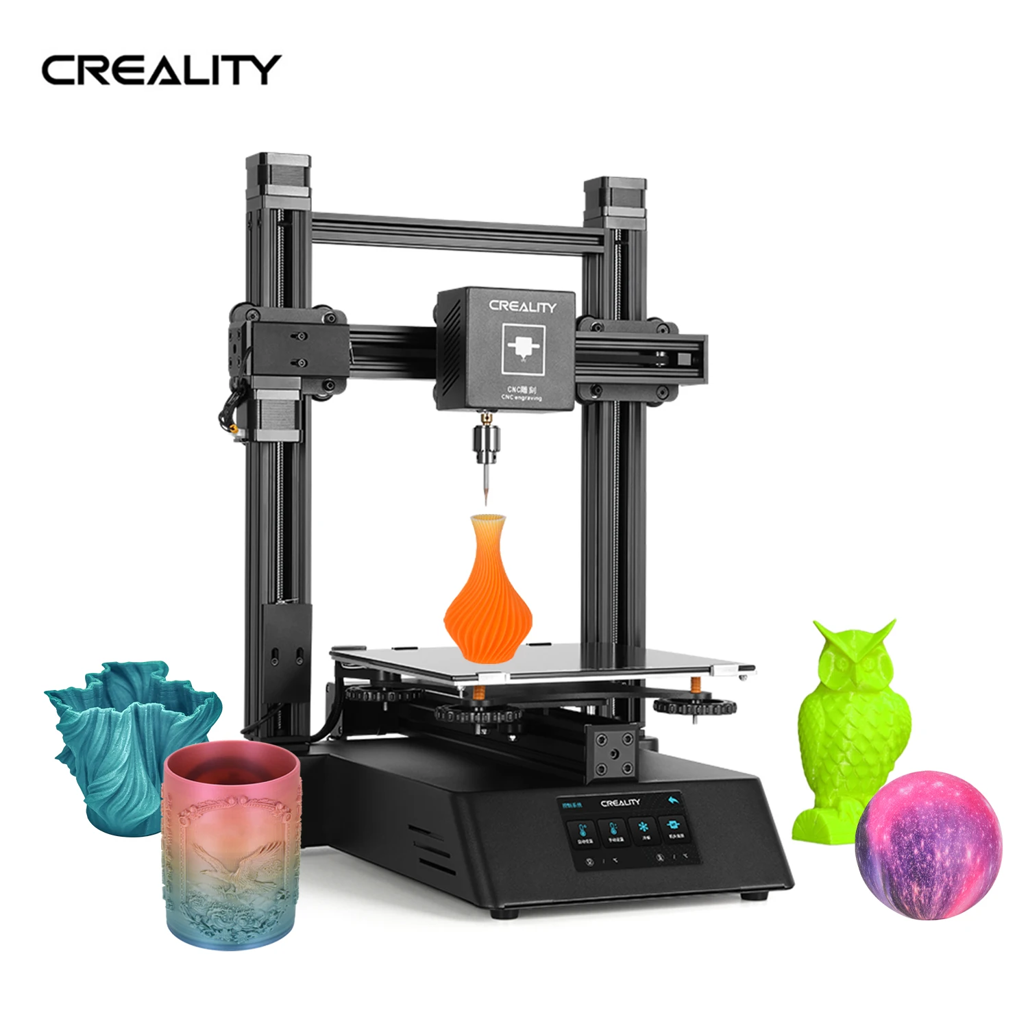 3D-принтер Creality 3D CP-01 3 в 1 200*200*200 мм сенсорный экран 4 дюйма многофункциональный
