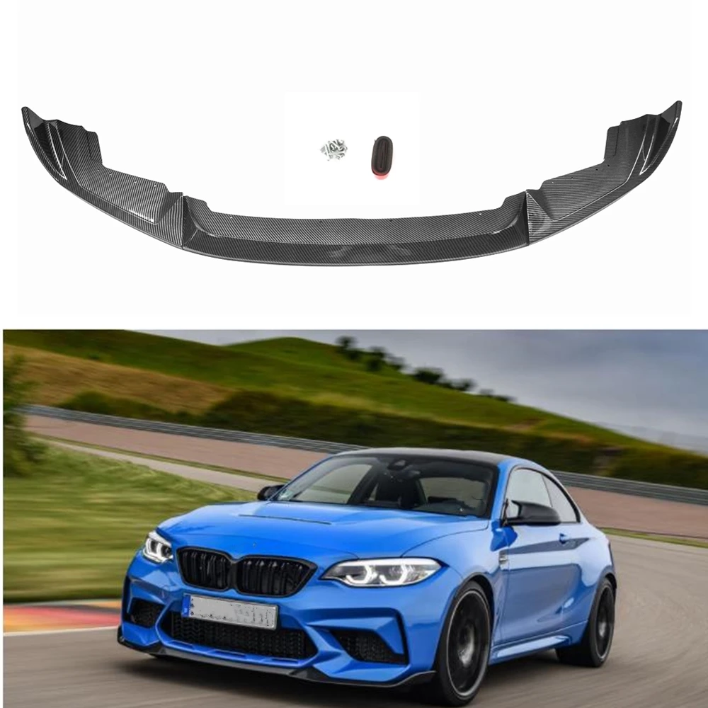 

Спойлер для переднего бампера, губа ДЛЯ BMW F87 M2, конкурс 2019-2021, стиль производительности, углеродное волокно, внешний вид/блеск, черный, нижний сплиттер, комплект