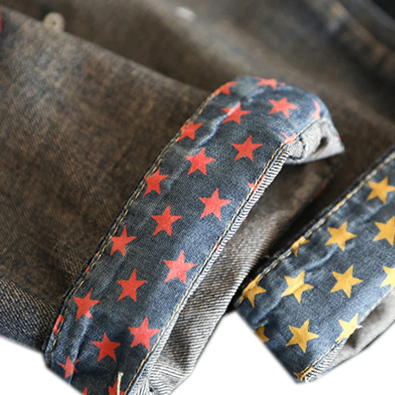 

Women Jeans Denim Pants Joggers Fish Big Loose Bleached Embroidery Fashion Casual Elastic Waist for Autumn A11101354