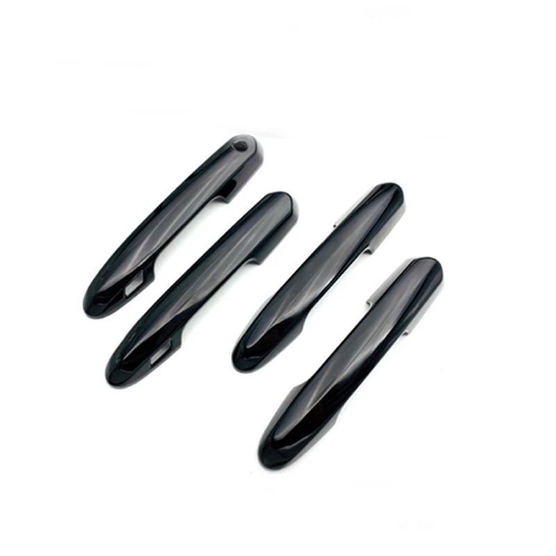 Черная крышка дверной ручки для пианино из АБС пластика Накладка 2019 2020 Toyota RAV4