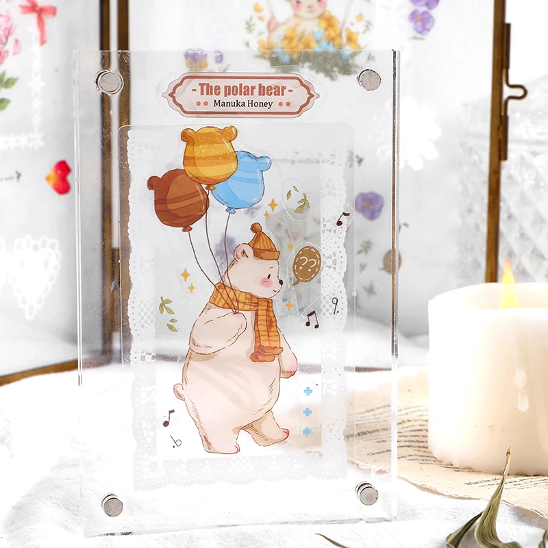 Скотный двор серии милый Животные ПЭТ наклейки украшения DIY ручной учетной