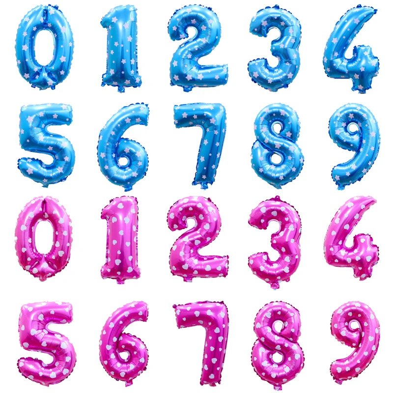 32 дюймовые фотофольгированные шары цифры баллоны с гелием украшение для дня