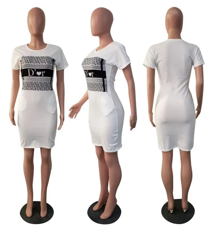 

Vintage dress women fashion O Neck letter Boho casual Dress skirt Plus Size clothing Female Mini Party Sexy Dress vestidos