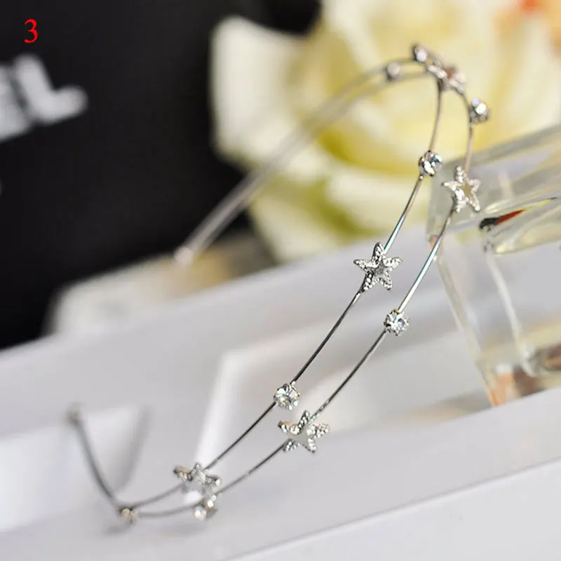 Ободок для волос женский двухслойный милый обруч с морскими звездами ракушками