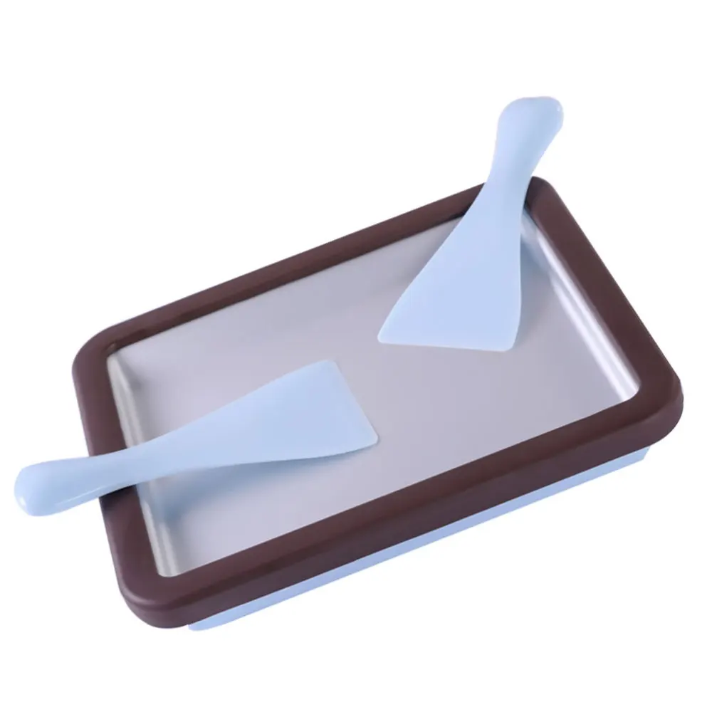 Квадратная машина для приготовления жареного йогурта домашний мини поднос