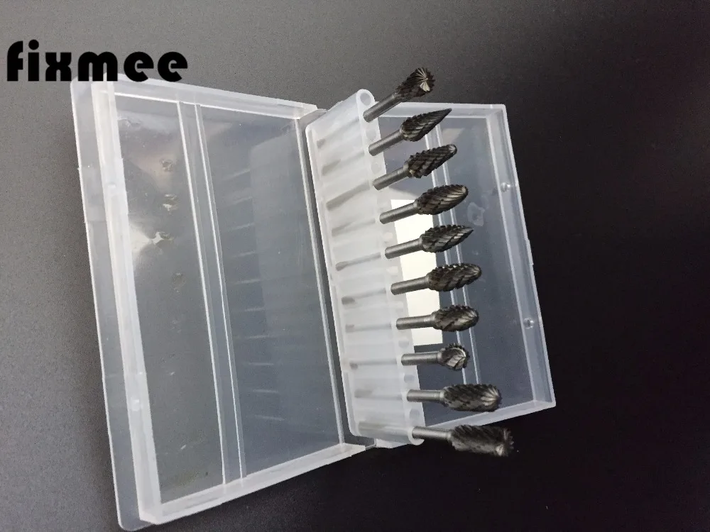 10 шт. Заточная головка из вольфрамовой стали вольфрама карбида заусенцы