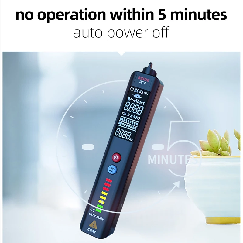 Двухрежимный смарт-детектор BSIDE X1 Бесконтактный детектор напряжения переменного