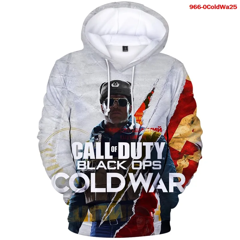 

Warm Hoodies Call of Duty Black Ops Cold War Pullover Hoodies Fashion Oversized Sweatershirt 3d Print Lounge Wear Men Clothing
