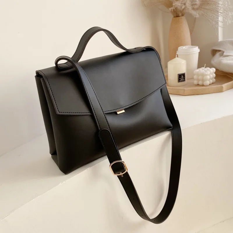 

Vintage Fashion Female Tote Bag 2021 New High Quality PU Leather Women's Designer Handbag High capacity Shoulder Messenger Bag