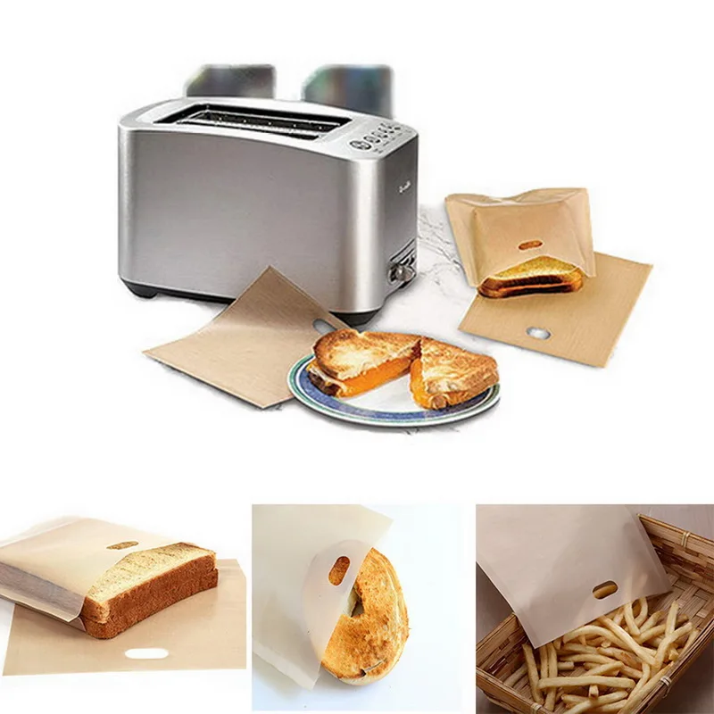 2 шт. антипригарный мешок для тостов многоразовый тост хлеба микроволновая сумка