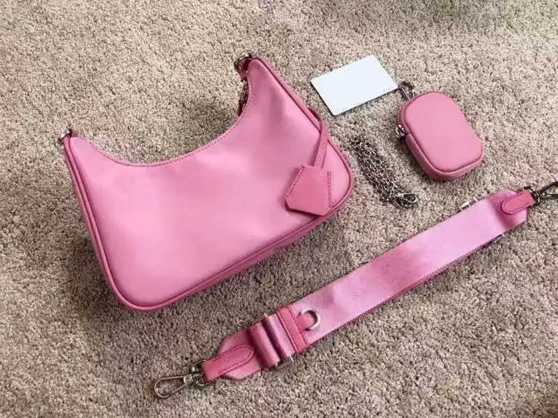 

2020 New Nylon bag Three in one type hobo bag mother chain underarm bag cloth bag single shoulder diagonal span bag