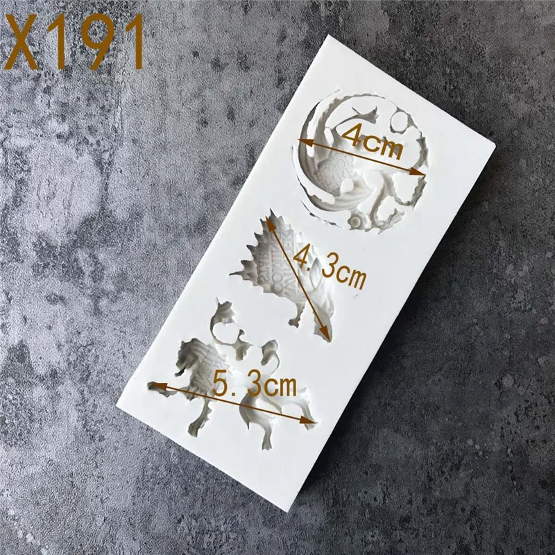 Silicone 3D DIY Unicorn Lion Dragon Wolf Reindeer Fish Sun Bird Form Halloween Cake Mold Decorating Tools Stencil Templates | Дом и сад