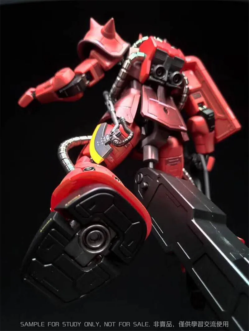 Металлический солдат MS 02 MB MG 1/100 Zaku Char Red gunдамская металлическая Готовая модель DM023