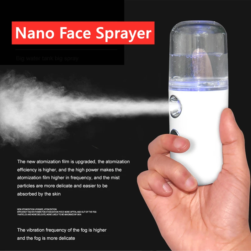 

Nano Face Steamer Facial Sprayer USB Nebulizer Humidifier Hydrating Anti-aging Wrinkle Women Beauty Skin Care Tool Beauty Device