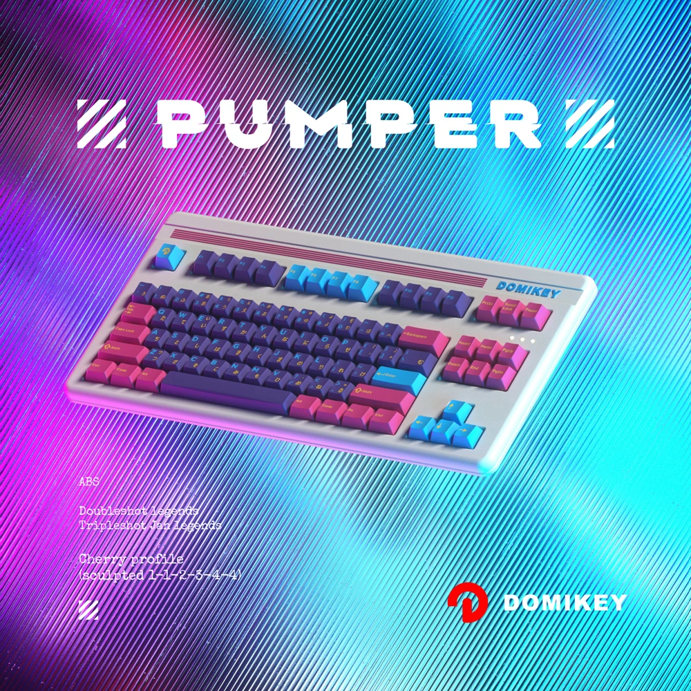 Domikey Pumper Cyber Punk Cherry Profile abs doubleshot колпачок для ключей фотопокера 87 104 xd64 xd68 xd84 BM60 BM65