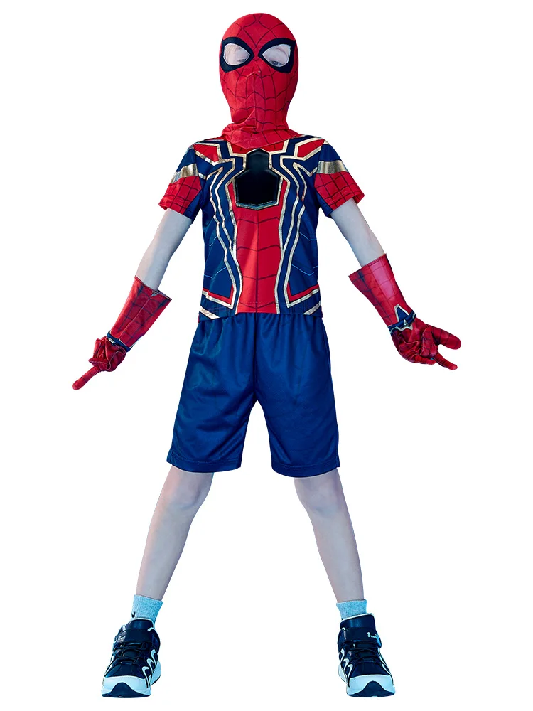 Детский костюм с героями Marvel Мстители Железный человек Человек паук Капитан