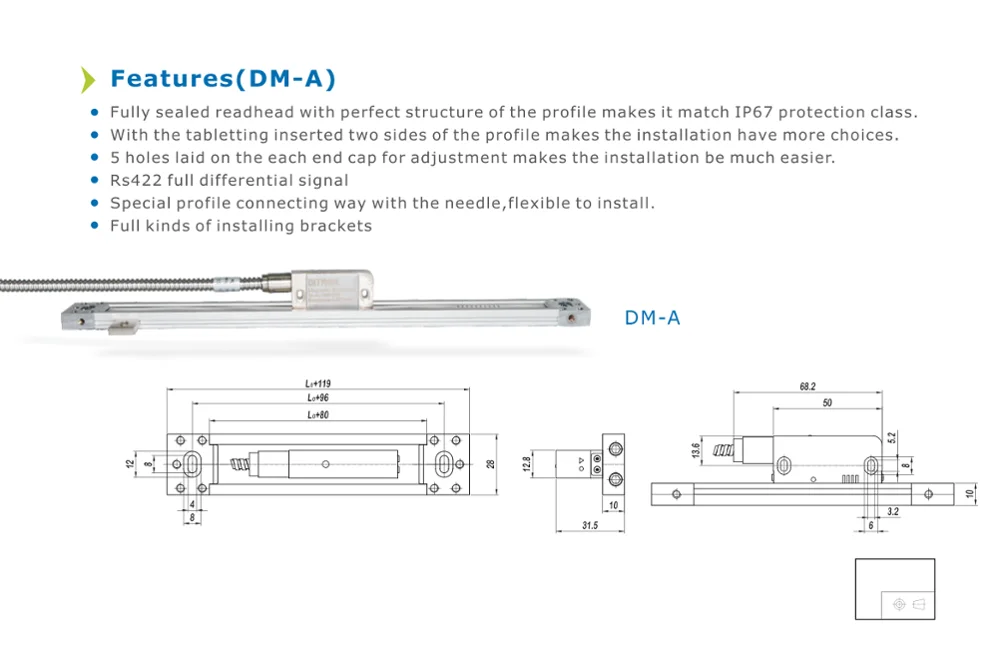 Комплект Dro с магнитной шкалой и 3 Осями полный комплект для фрезерного