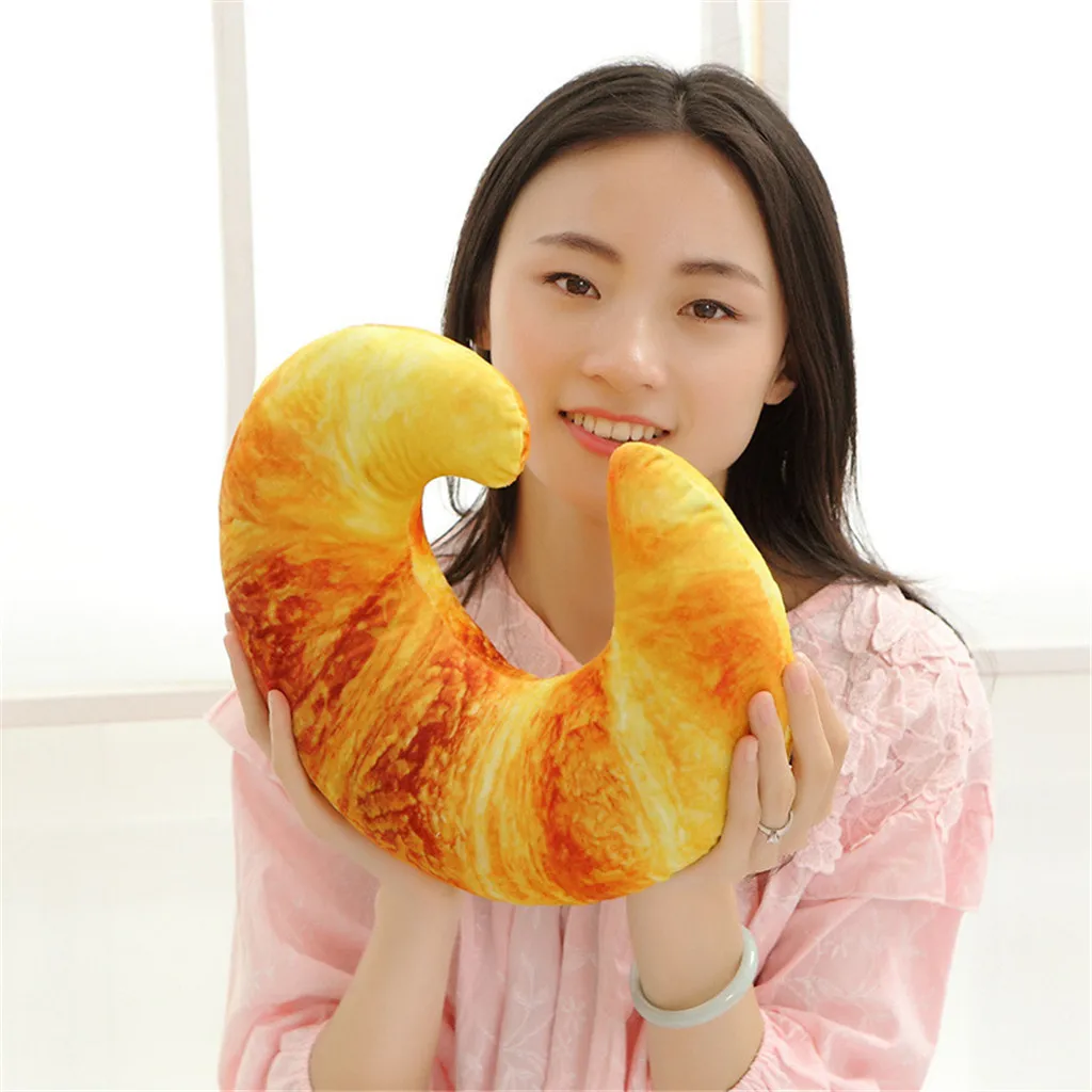 Имитация креативной забавной еды плюшевые игрушки мультяшная U образная подушка