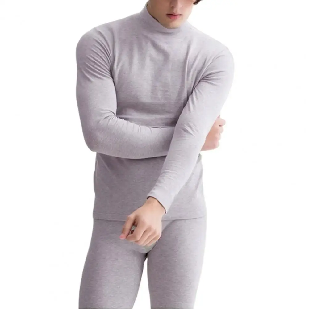 

Men Pajamas Sets Plush Thicken Half-high Collar Warm Winter Men Nighty Set Casual Nightclothes Sets for Sleeping Home