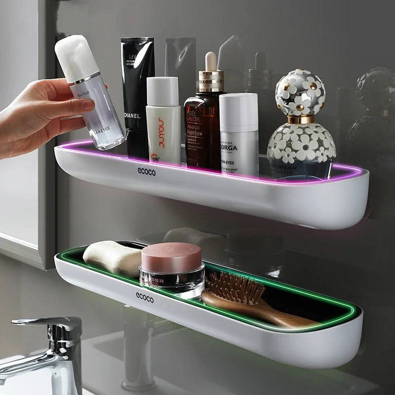 

Wall-mounted Bathroom Shelf Shower Storage Rack Organizer For Bathroom Accessories Sets Drainage Shelf Toilet Storage Rack