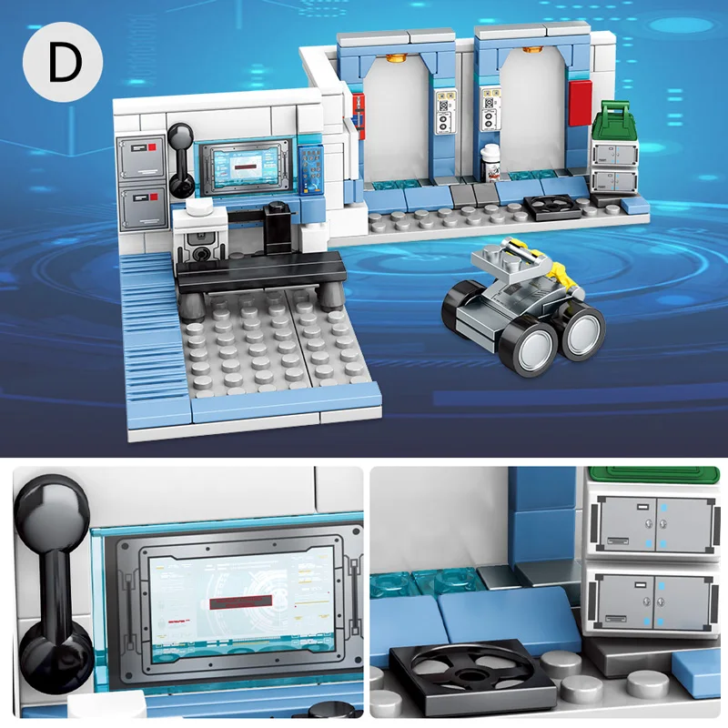 

1006pcs City Astronaut Wandering Earth Space Station Building Blocks Technical House Car Figures Bricks Gift Toys for Children