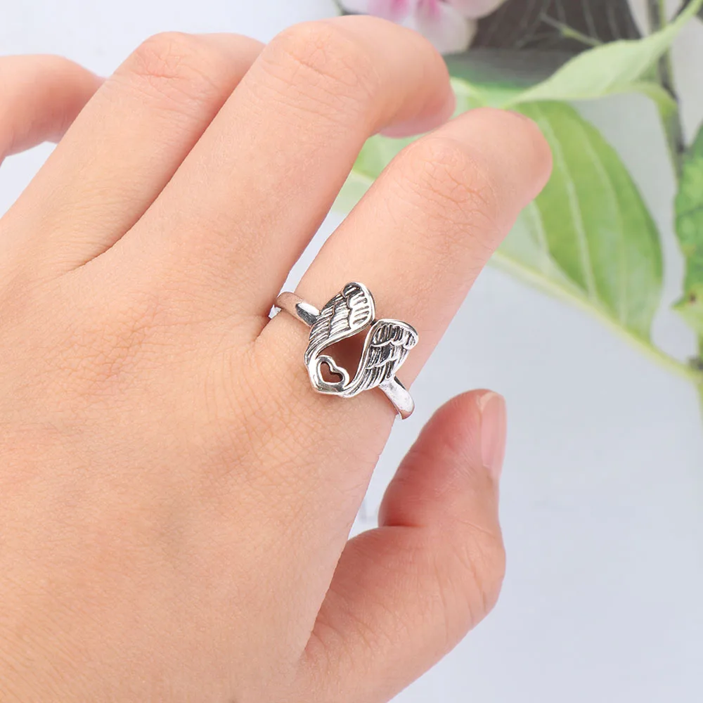 Женское кольцо из сплава женские Крылья Ангела полая форма Любовь Свадебные