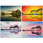 PhotoCustom 60x75cm Краски по номерам, способный преодолевать Броды для взрослых гитары пейзаж маслом сделай сам Краски ing по номерам на холсте пейзаж картина по цифрам Краски Инж