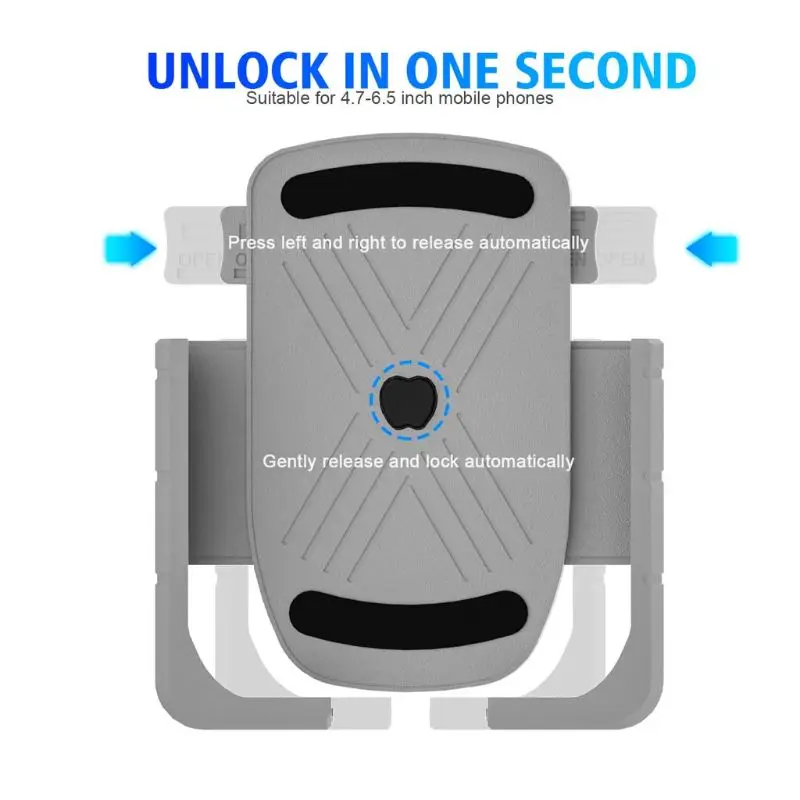 

Aluminum Bicycle Phone Holder Adjustable GPS Bike Handlebar Rear Mirror Stand Q81F