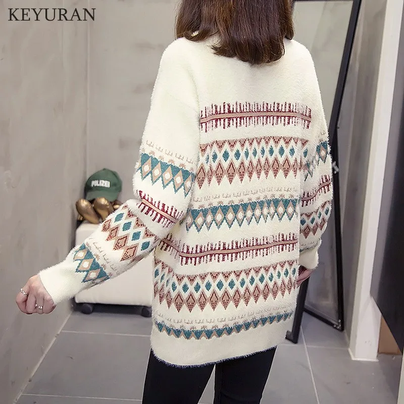 2021 осень-зима женские трикотажные пуловеры высокого качества с рисунком