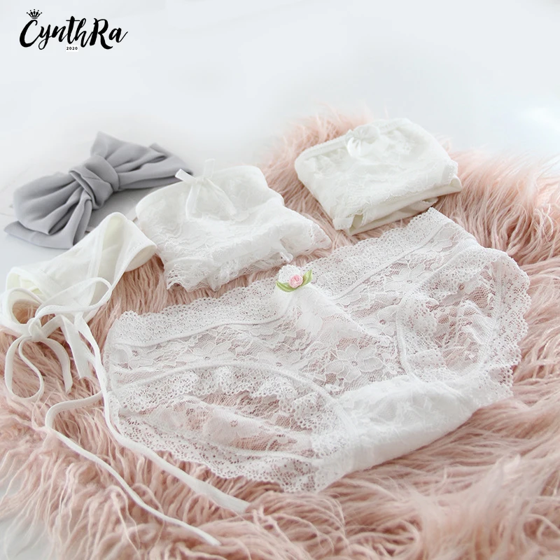 CYNTHRA нижнее белье женское с низкой талией 4 комплекта из 3 шнурков 1 хлопок на